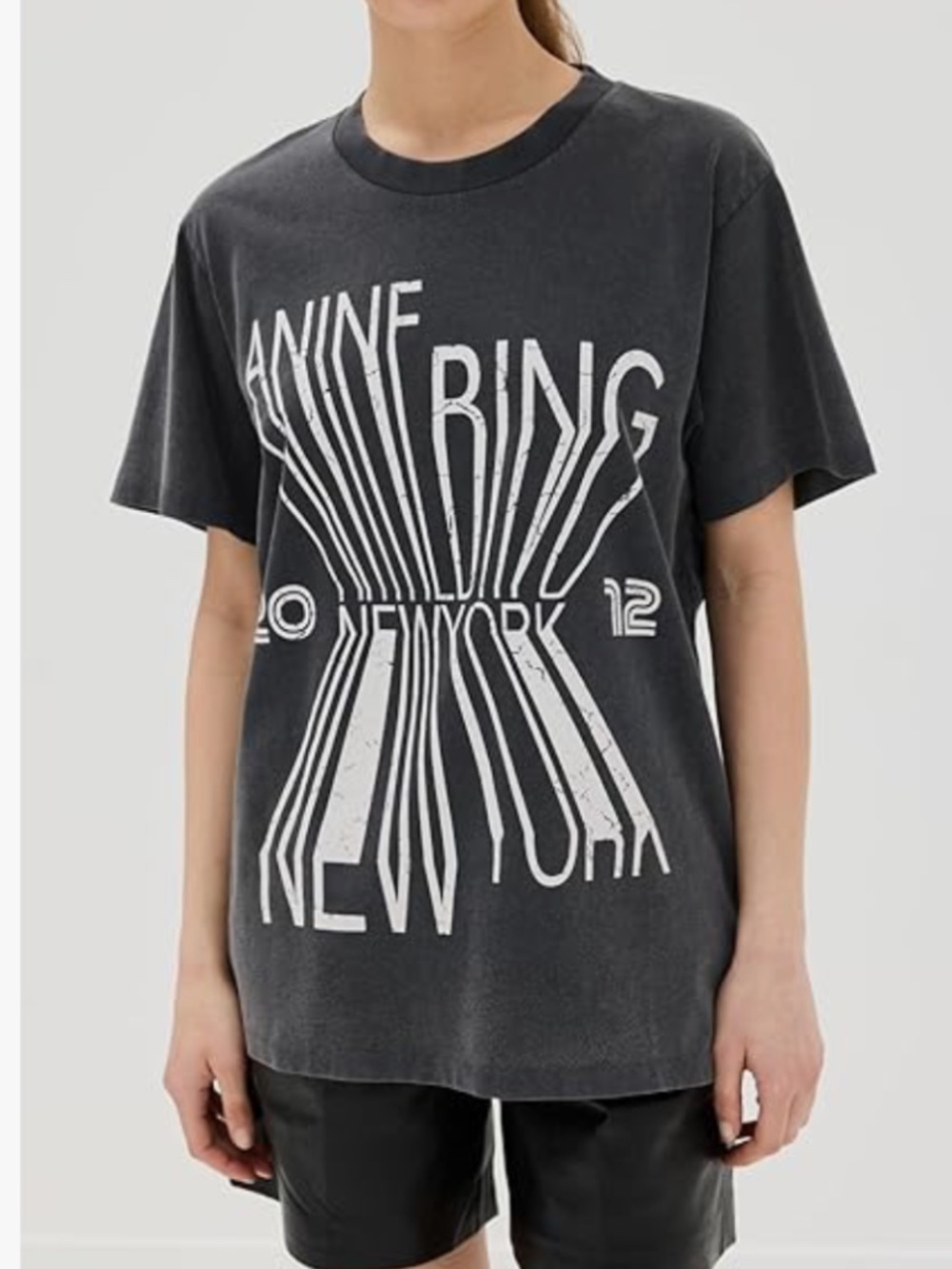 Anine Bing Colby tee, size large - Picture 4 of 9
